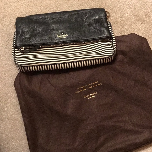 Kate Spade Fabric and Leather foldover bag - Picture 7 of 9